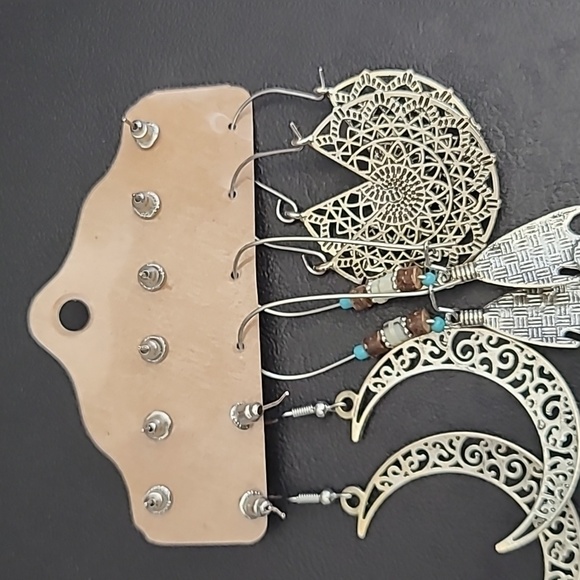 Cute! 6 pairs of boho style earrings - Picture 5 of 5